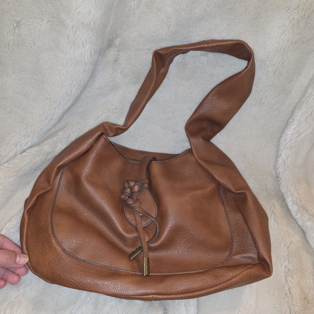 Simple Brown Leather Women's Bag